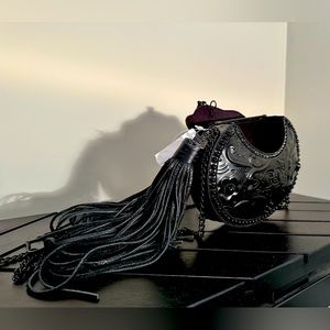 BNWT metal Sam Edelman purse - black